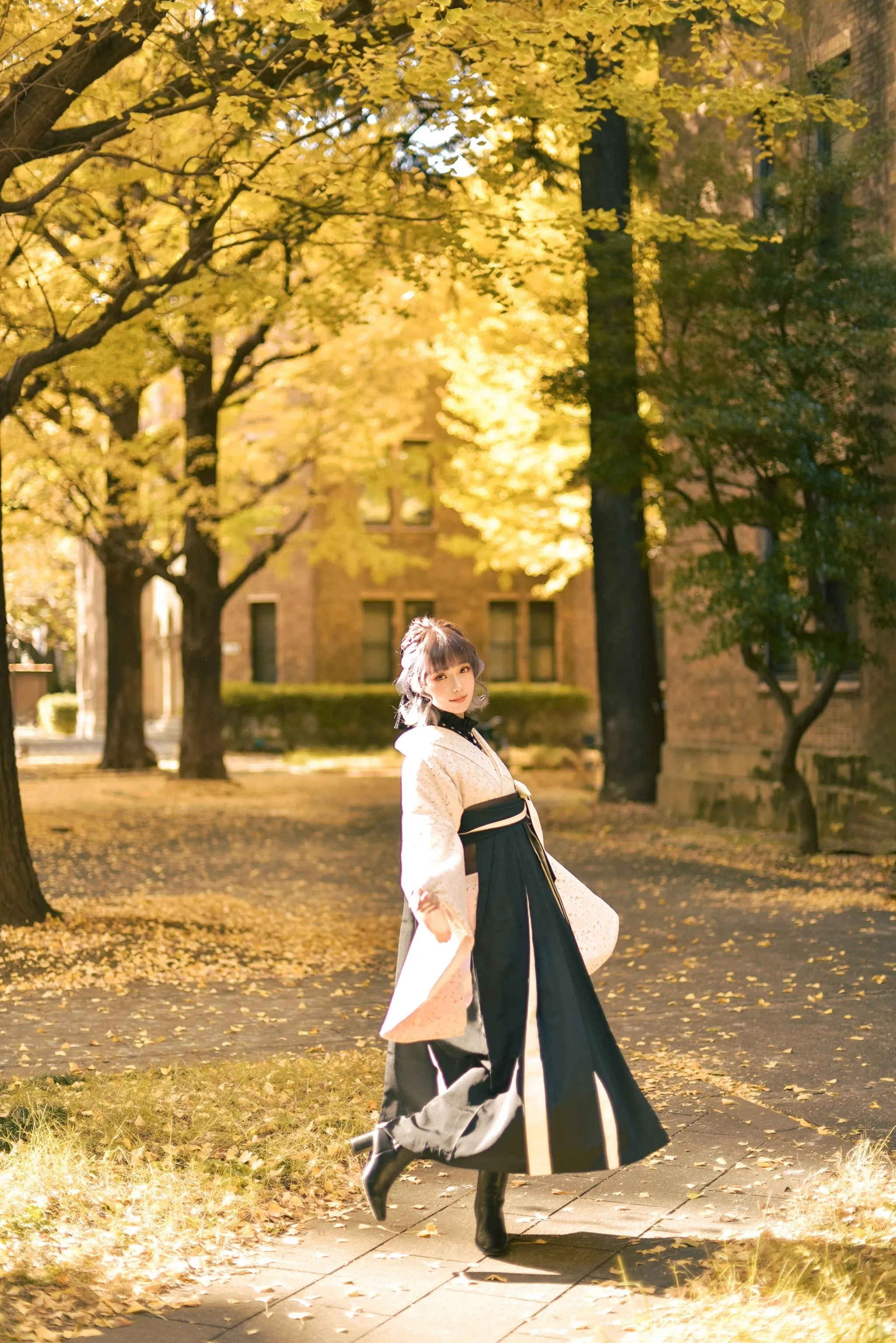 ElyEE子 – NO.130 23年11月订阅-Ginkgo Hakama [38P]插图6